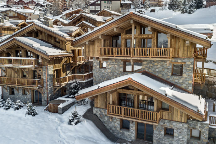 Les Chalets du Nant du Four / Perspective / Saint Martin de Belleville, Savoie