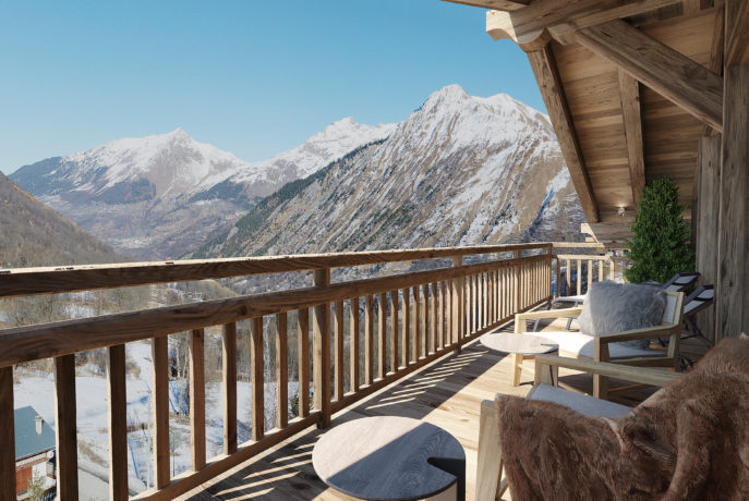 Les Chalets du Nant du Four / Chalet Opale Balcon / Saint Martin de Belleville, Savoie