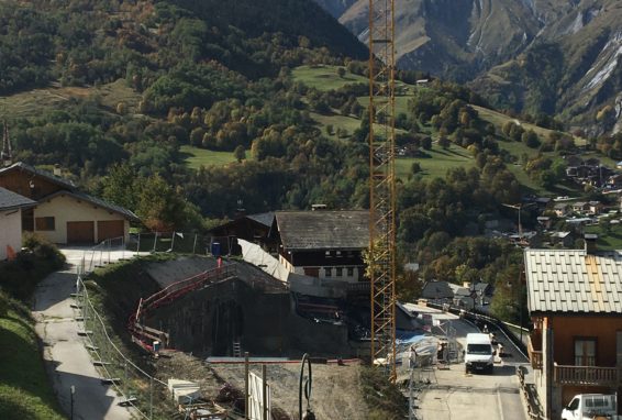 Les Chalets de la Combe - avancement des travaux