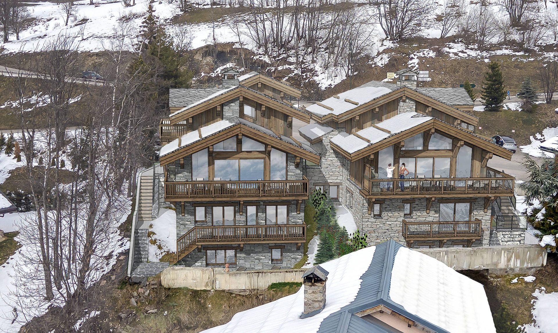 Les Chalets Panoramiques - Insertion Sud Ouest - Saint Martin de Belleville - 3 Vallées - Savoie France