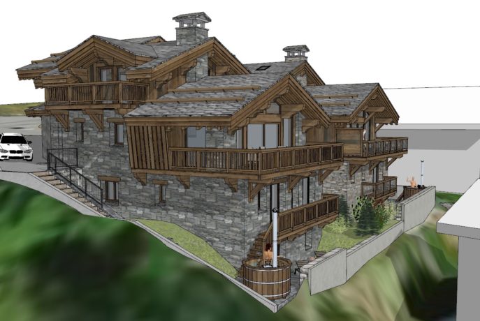 Les Chalets Panoramiques - Vues générales Nord - Saint Martin de Belleville - 3 Vallées - Savoie France